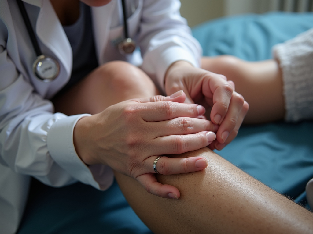 Knee examination — knee chiropractor near me