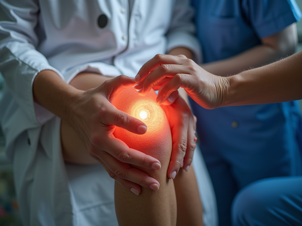 Knee examination — knee chiropractor near me