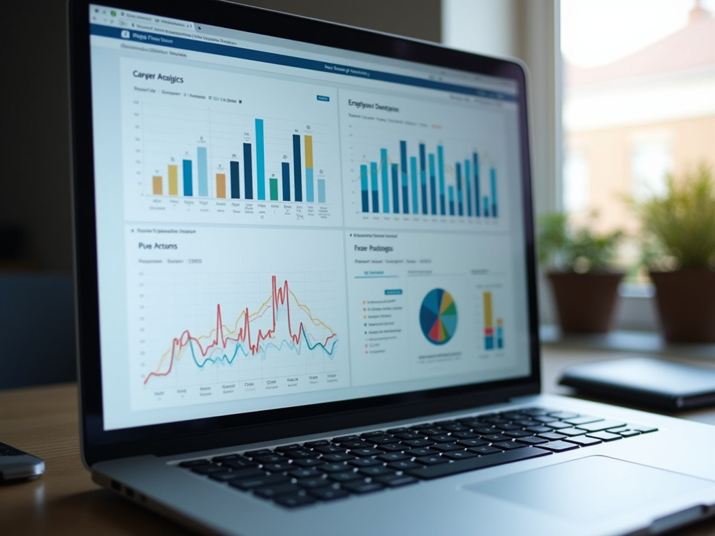 Laptop analytics dashboard — SEO agency Boynton Beach