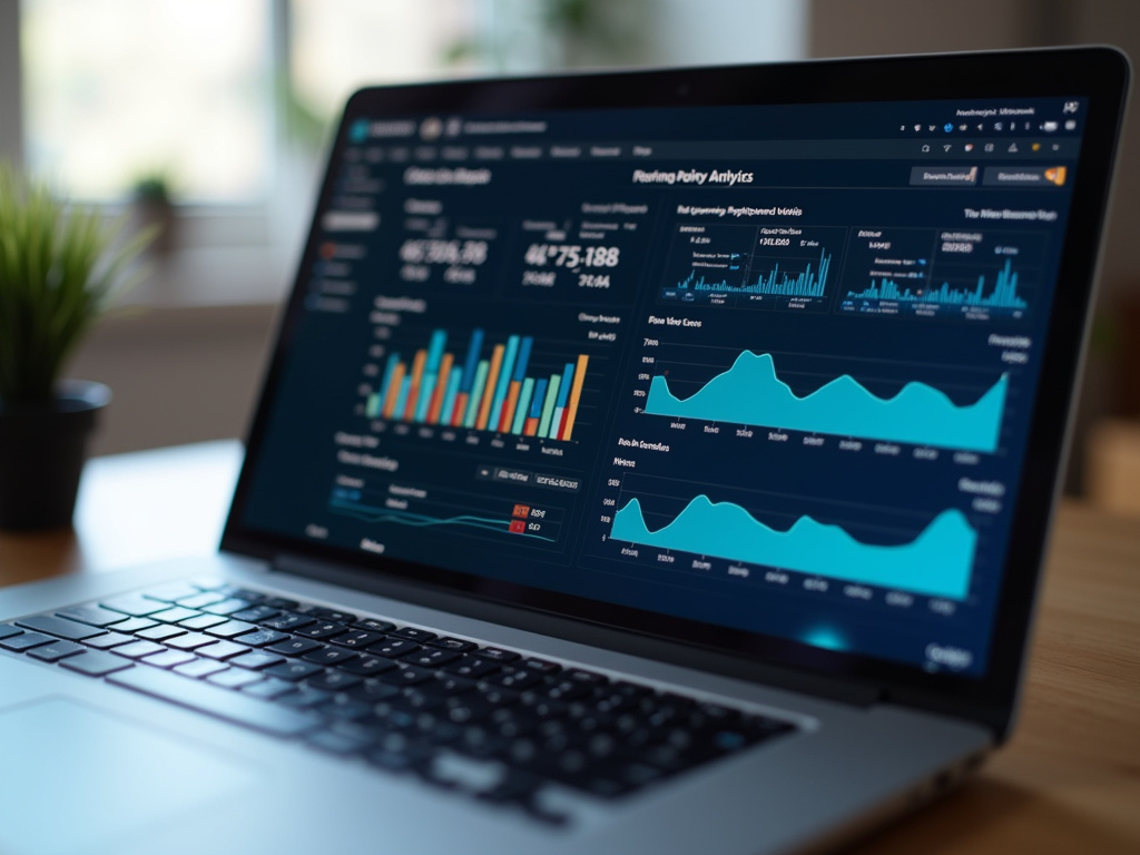 Laptop analytics dashboard — SEO agency Boynton Beach
