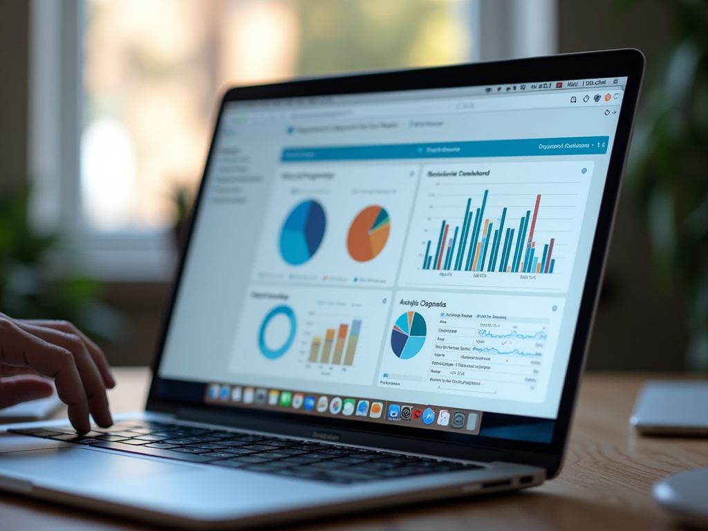 Laptop analytics dashboard — SEO agency Kendall FL