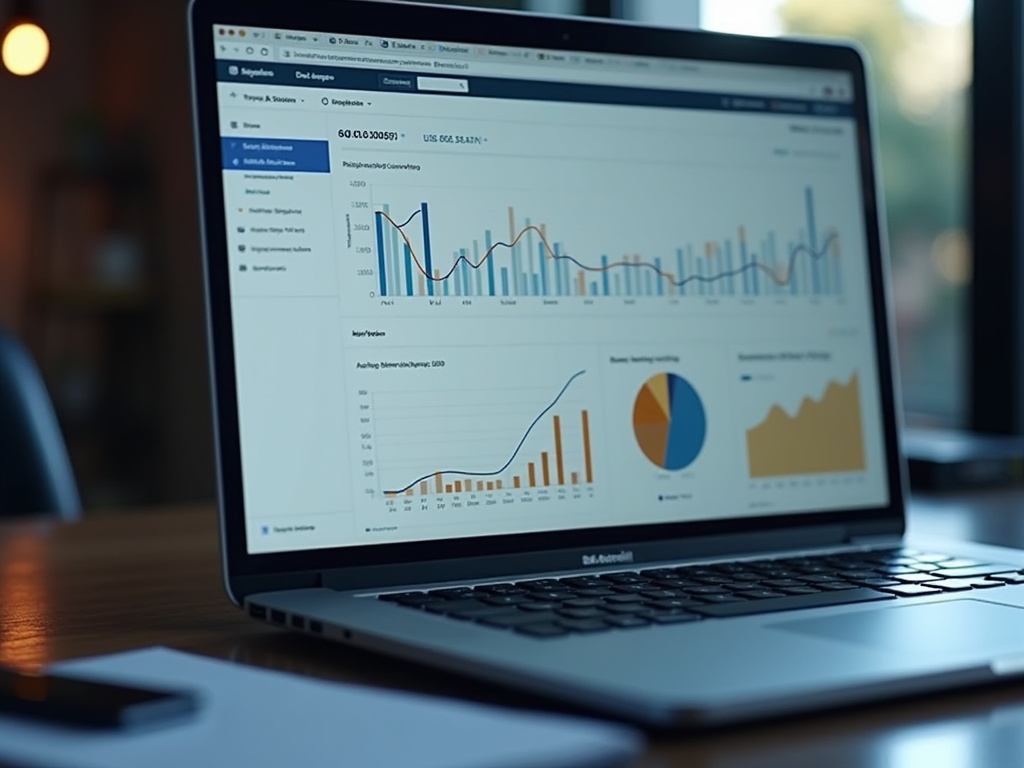 Laptop analytics dashboard — SEO agency Pompano Beach