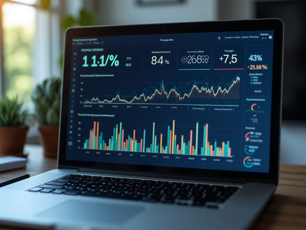 Laptop analytics screen — SEO agency Kendall FL