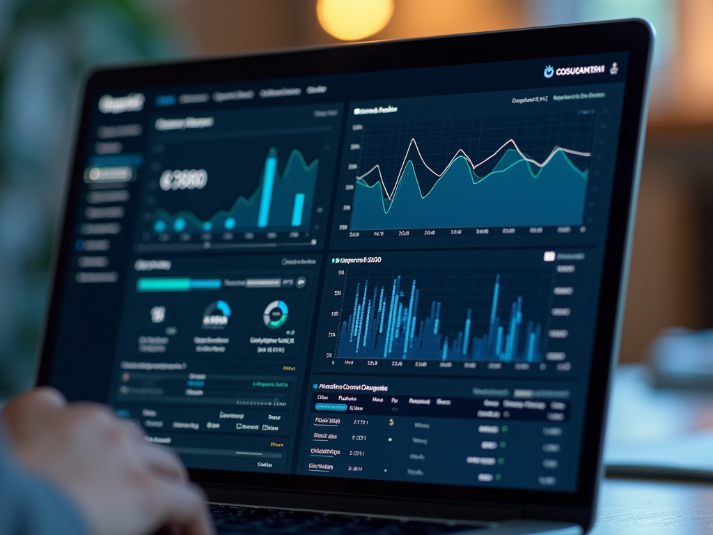 Laptop analytics screen — SEO agency Palm Beach County