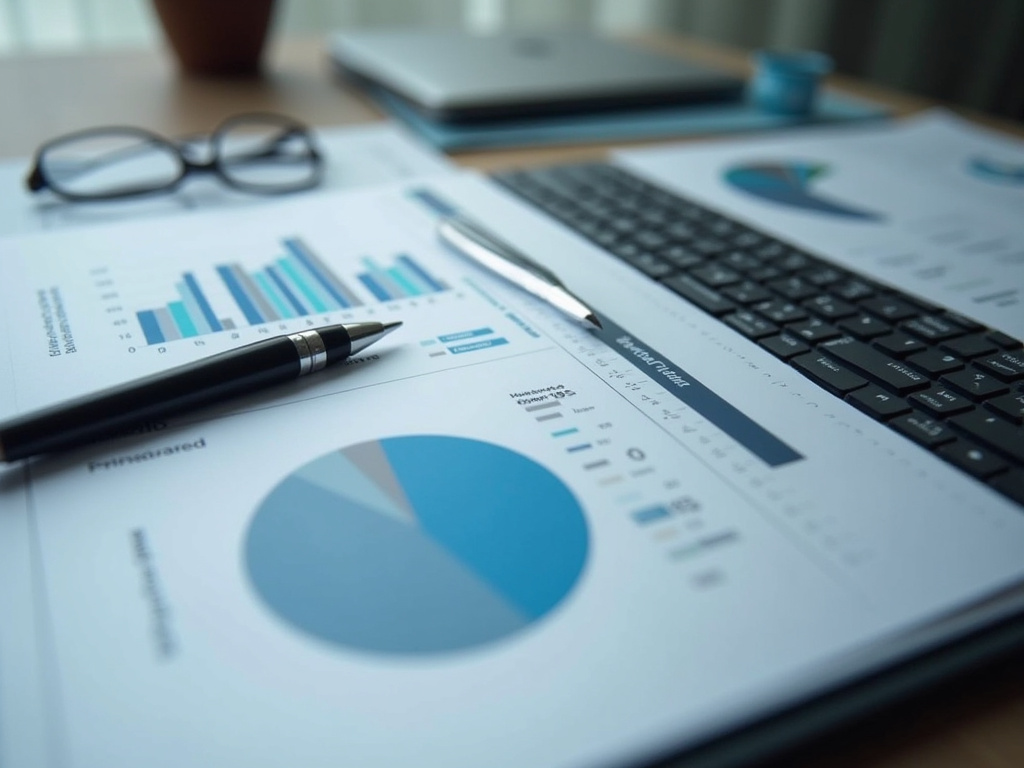 Laptop with charts — HVAC SEO