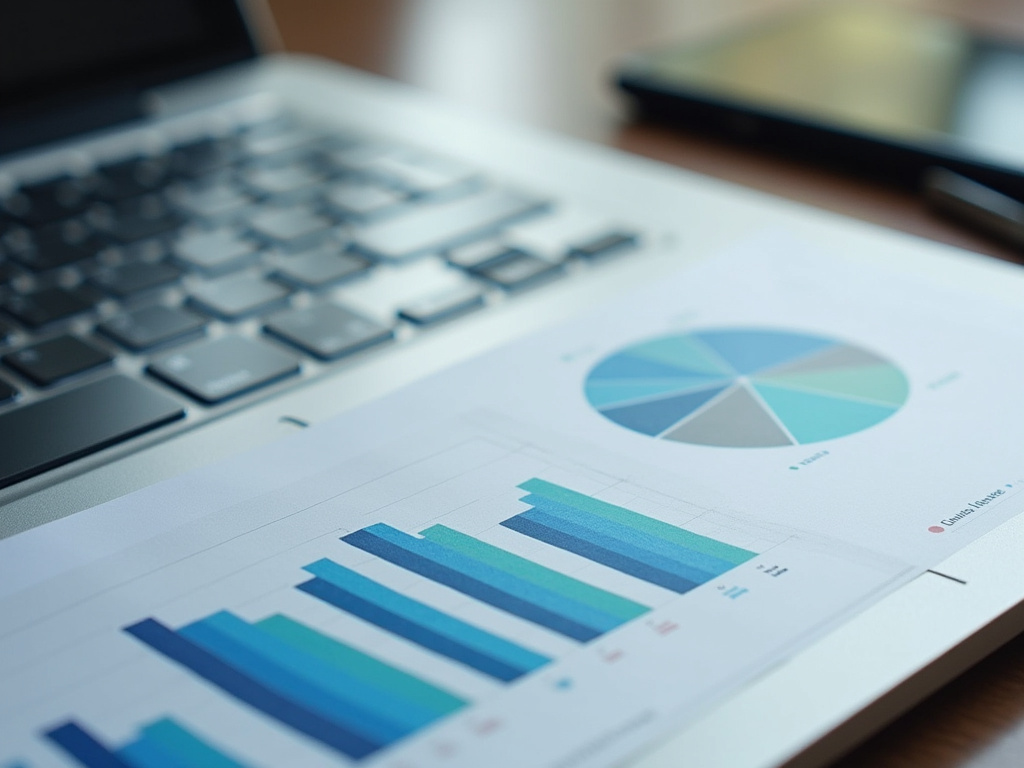 Laptop with charts — pest control SEO