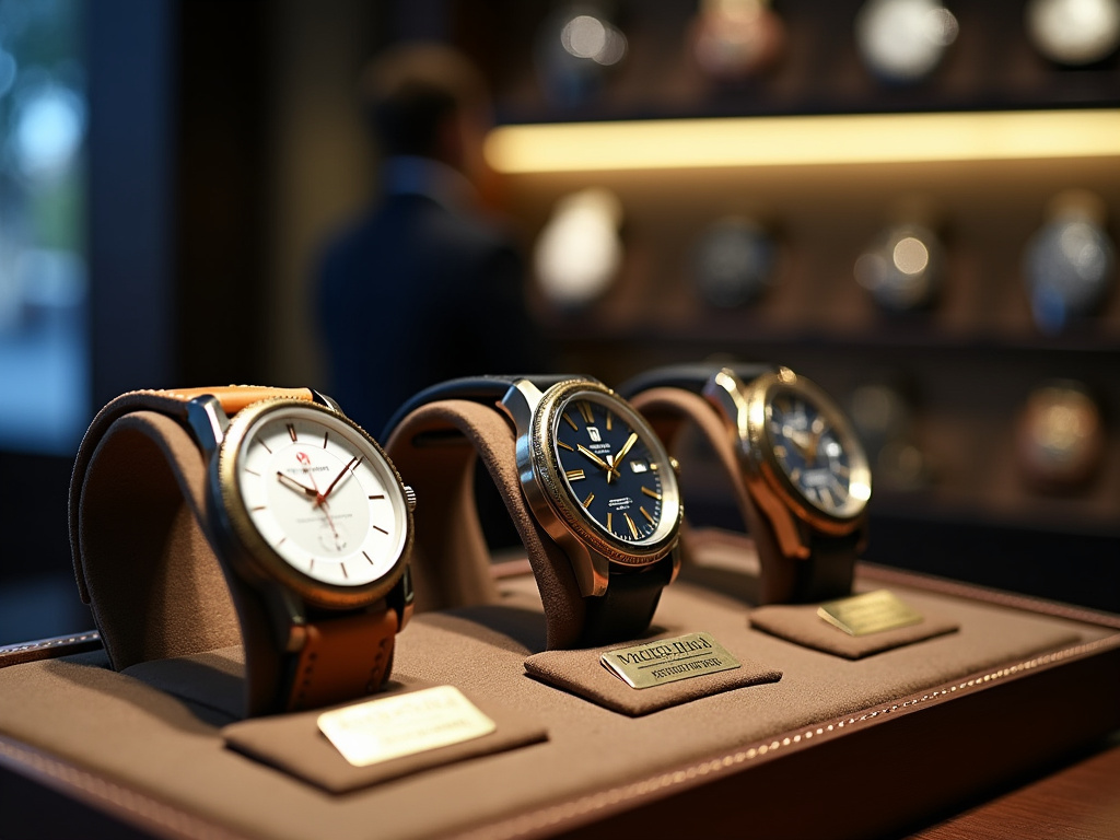 Luxury watch display — cartier watches