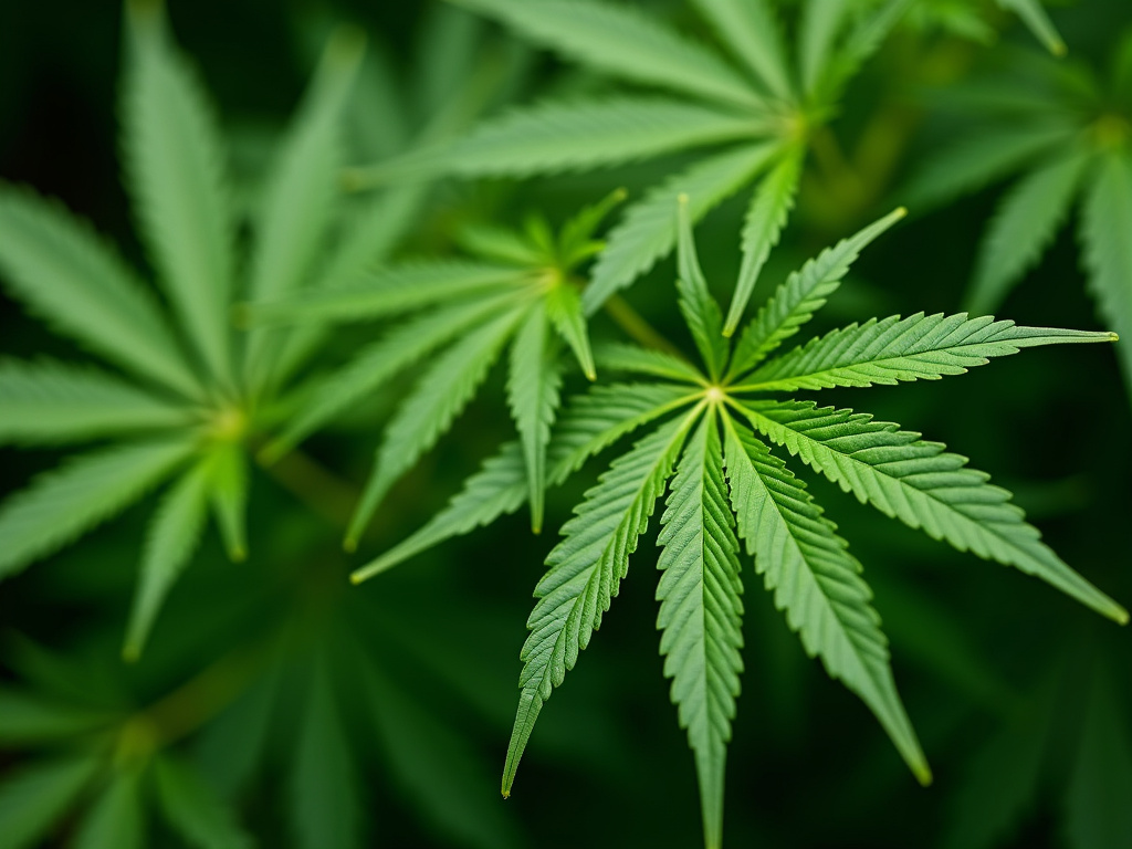 Marijuana leaves — cannabis flower