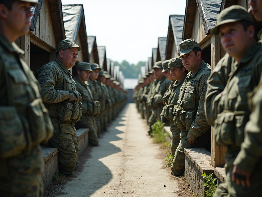 Military barracks — solar lighting for military bases