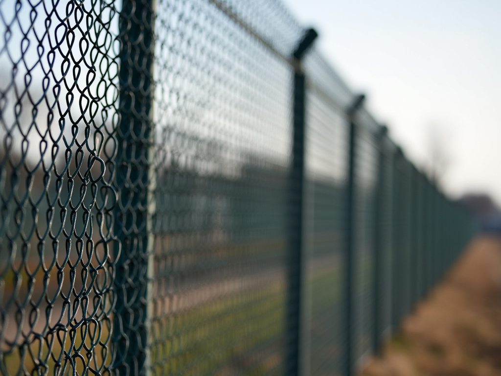 Military perimeter fence — solar lighting for military bases
