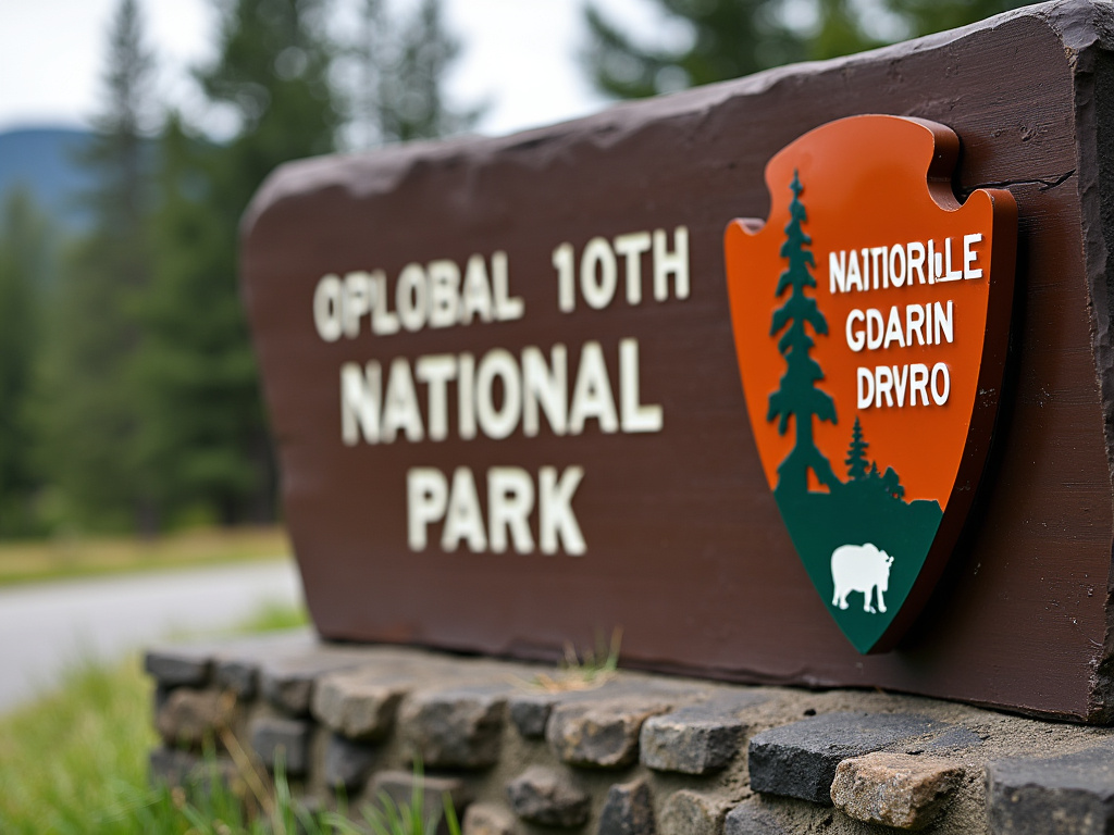 National park sign — cannabis dispensary near Acadia National Park