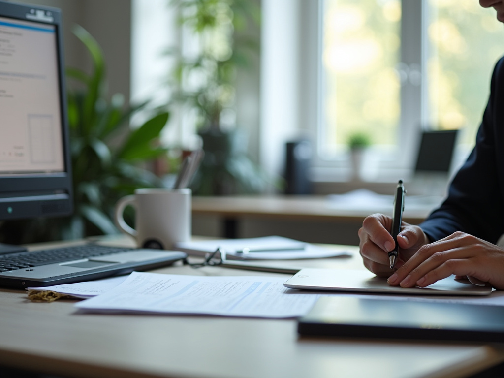 Office desk setup — pest control SEO