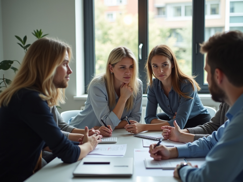 Office team meeting — SEO agency Kendall FL