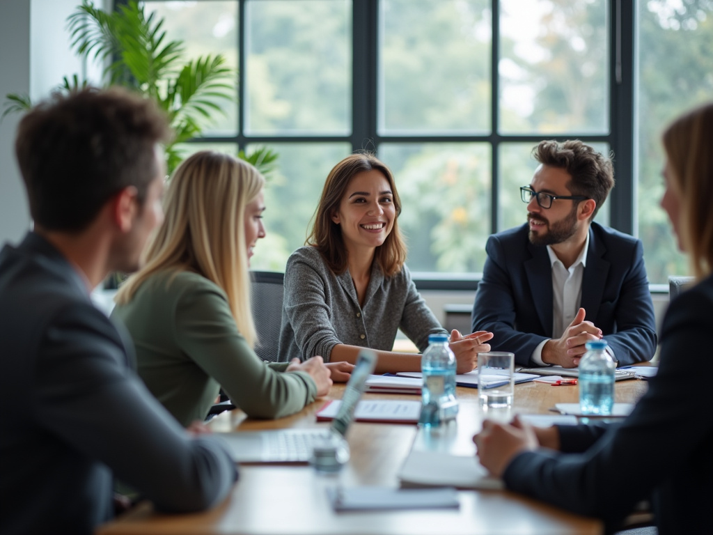 Office team meeting — SEO agency Kendall FL