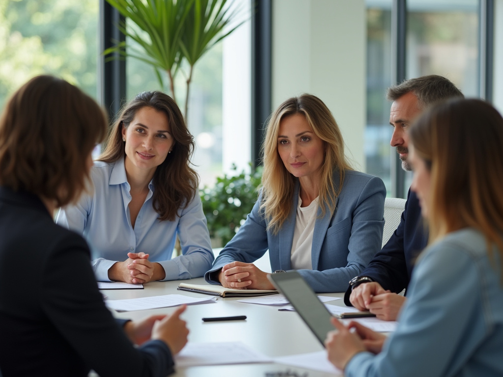 Office team meeting — SEO agency Kendall FL