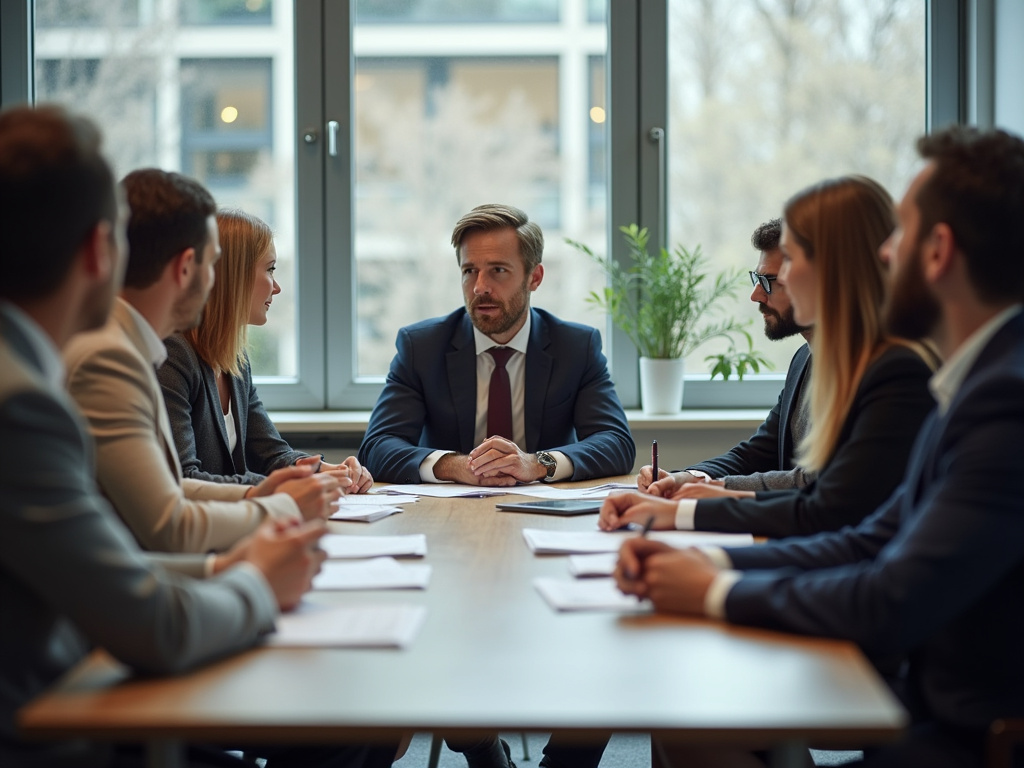 Office team meeting — SEO agency Pembroke Pines