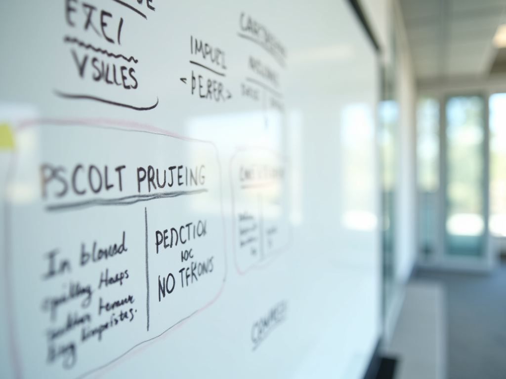 Office whiteboard chart — SEO agency Boynton Beach