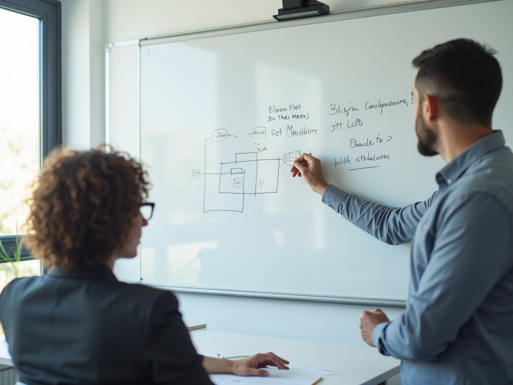 Office whiteboard meeting — SEO agency Boynton Beach