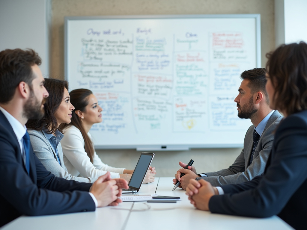Office whiteboard meeting — SEO agency Boynton Beach