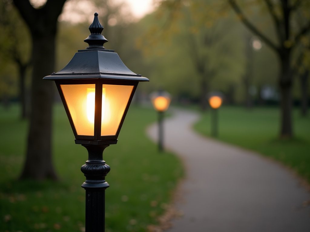 Park pathway lamp — municipal solar lighting