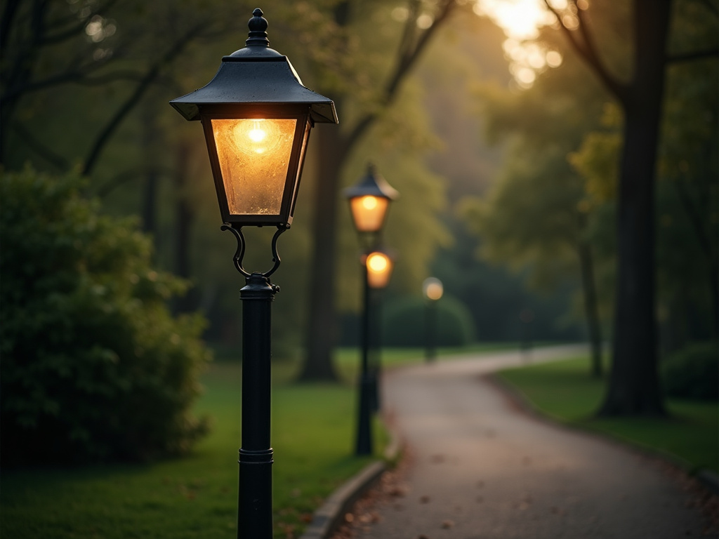 Park pathway lamp — municipal solar lighting