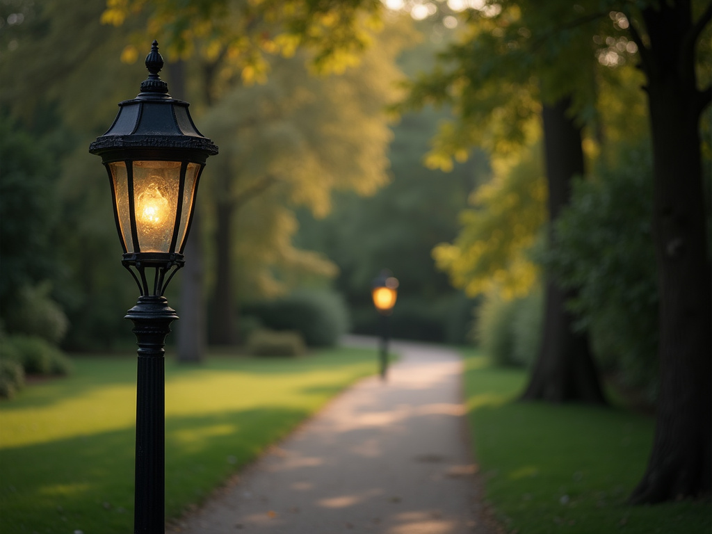 Park pathway lamp — municipal solar lighting