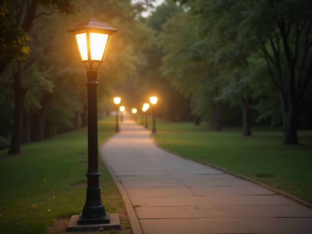 Park pathway light — municipal solar lighting