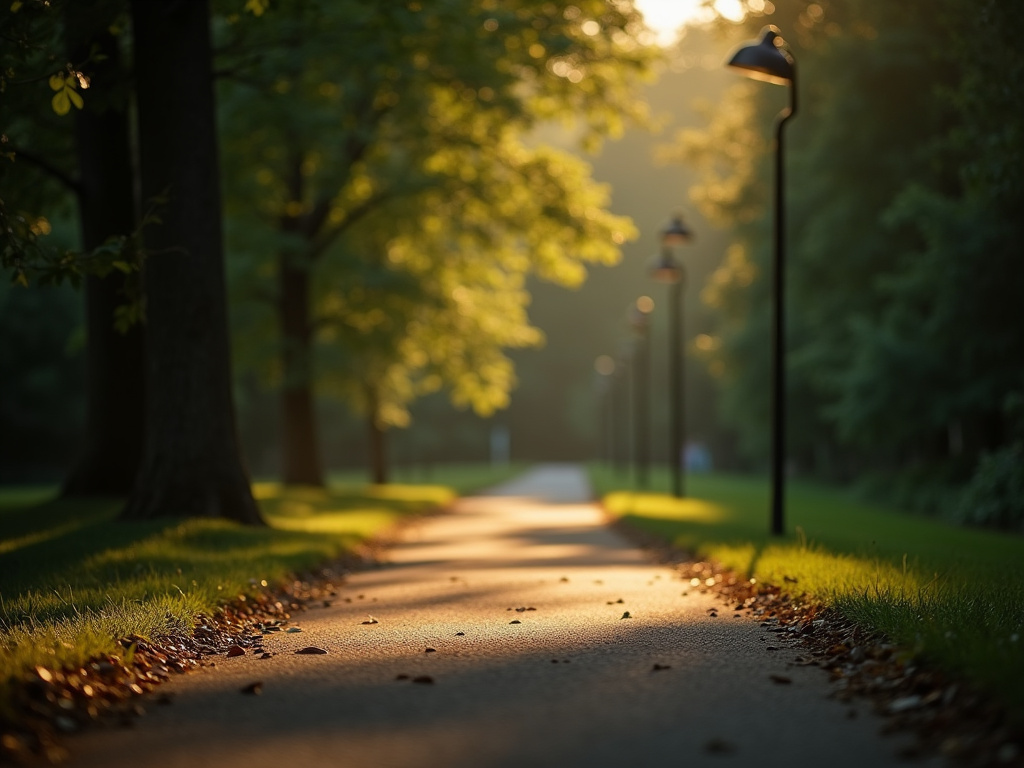 Park pathway light — municipal solar lighting