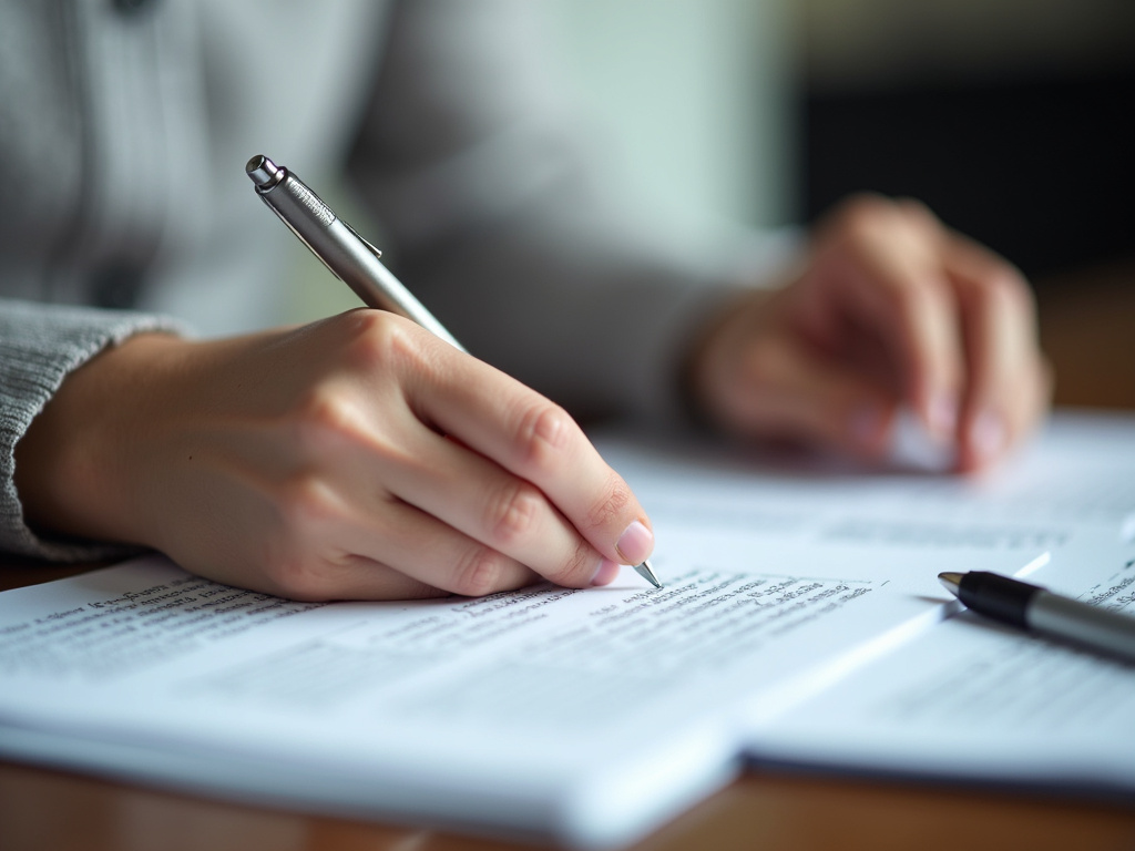 Person typing article — BlckPanda content marketing