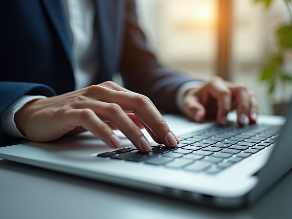 Person typing keyboard — ChatGPT SEO