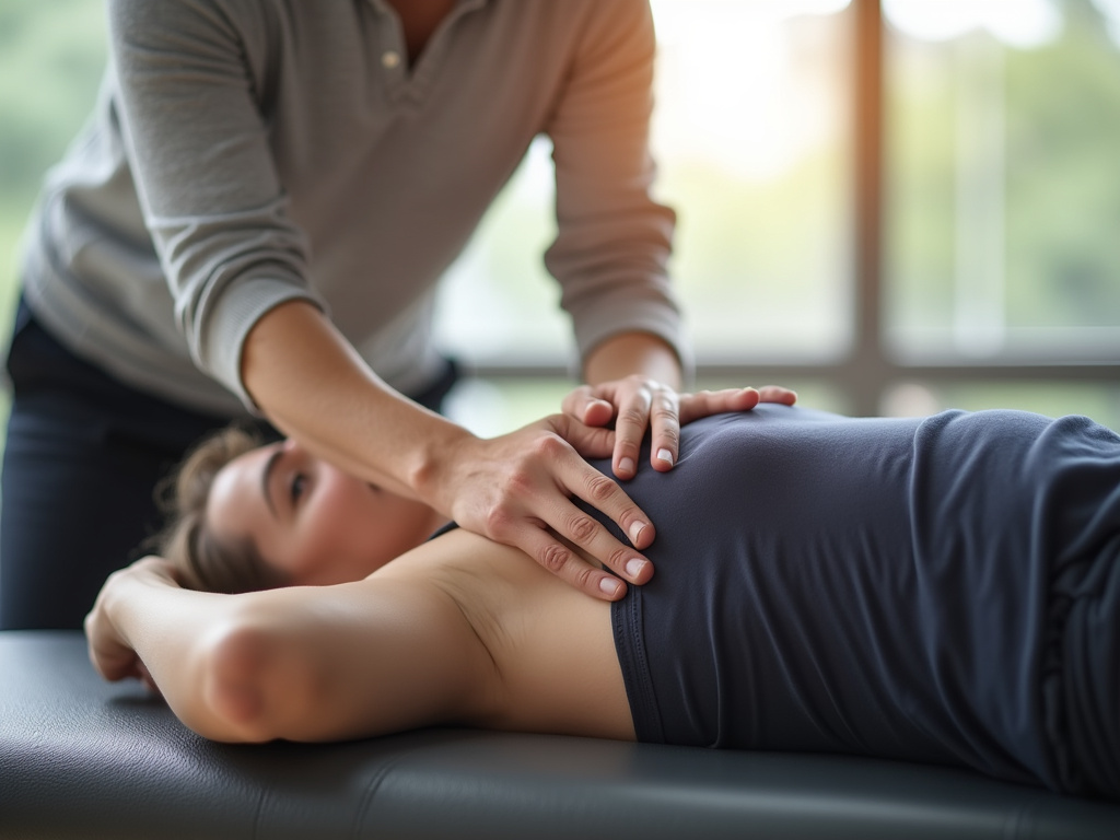 Physical therapy session — spinal decompression austin