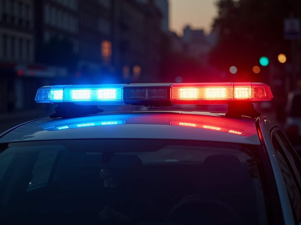 Police car lights — los angeles head-on collision lawyer