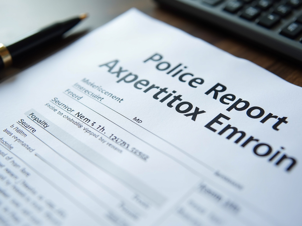 Police report form — accident lawyer phoenix