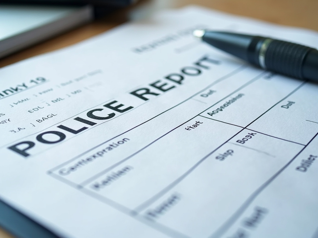 Police report form — los angeles car accident lawyer