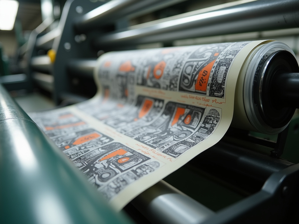 Printed film roll — custom dtf transfers