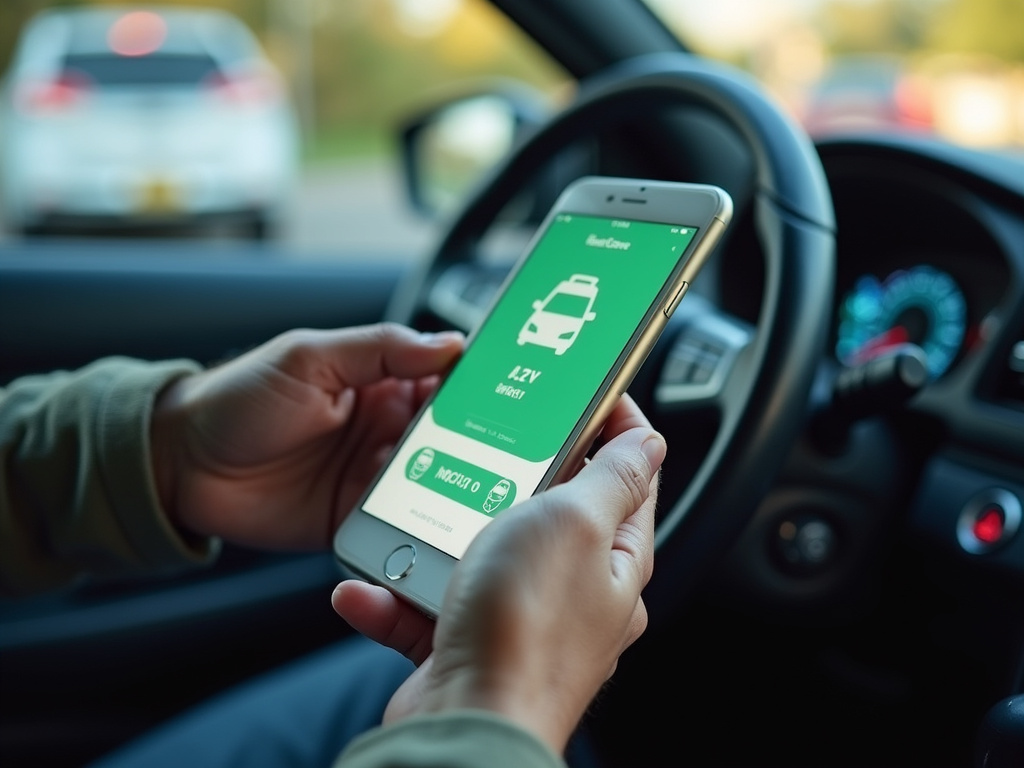 Rideshare app screen — los angeles rideshare accident lawyer