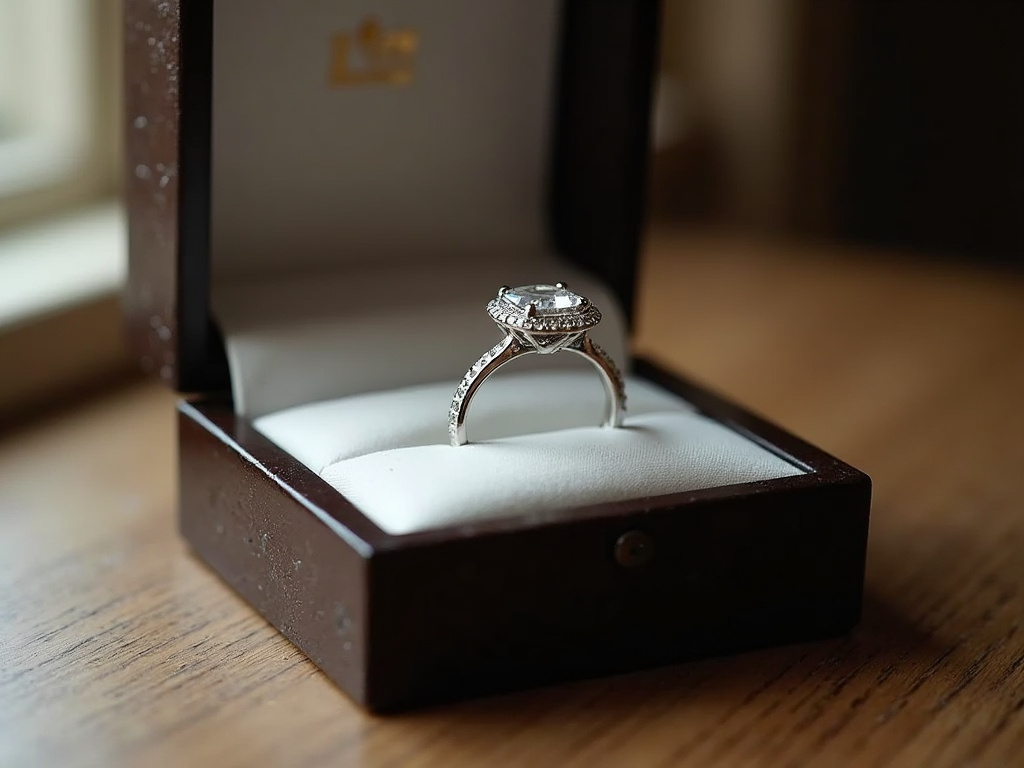 Ring box — emerald cut engagement rings