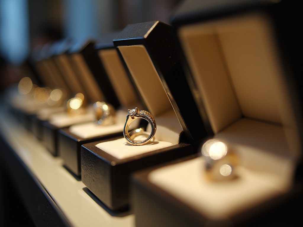 Ring display case — wedding bands