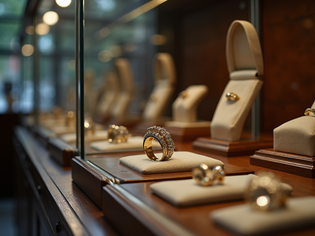 Ring display case — wedding bands
