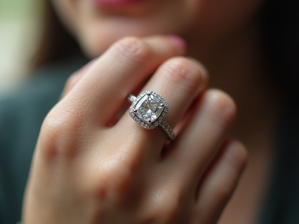 Ring on finger — women's wedding bands