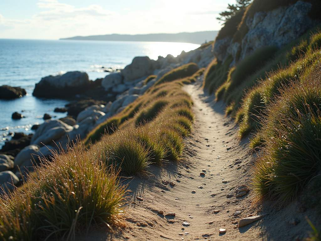 Rocky coastline trail — cannabis dispensary near Acadia National Park