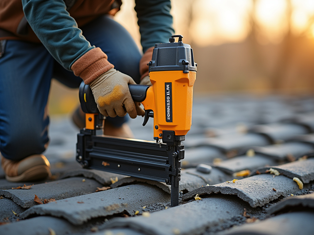 Roof nail gun — roofing dacula ga