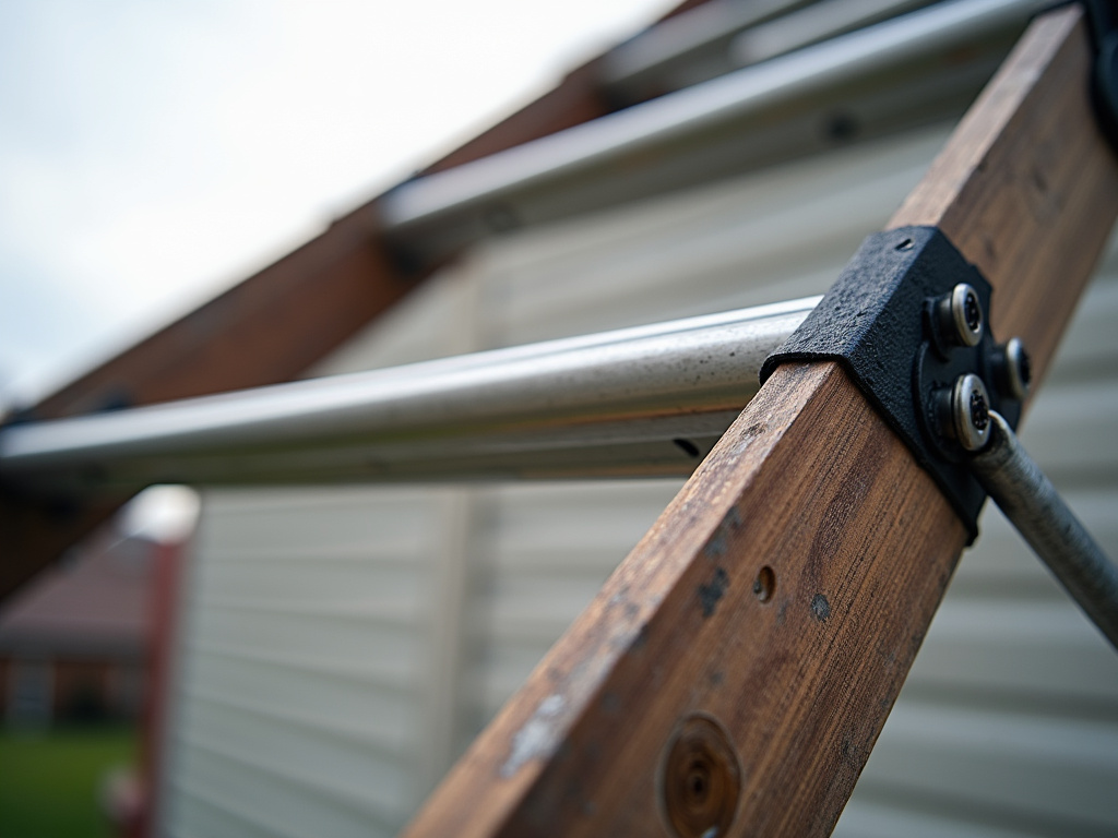 Roofing contractor ladder — commercial roofing dacula ga