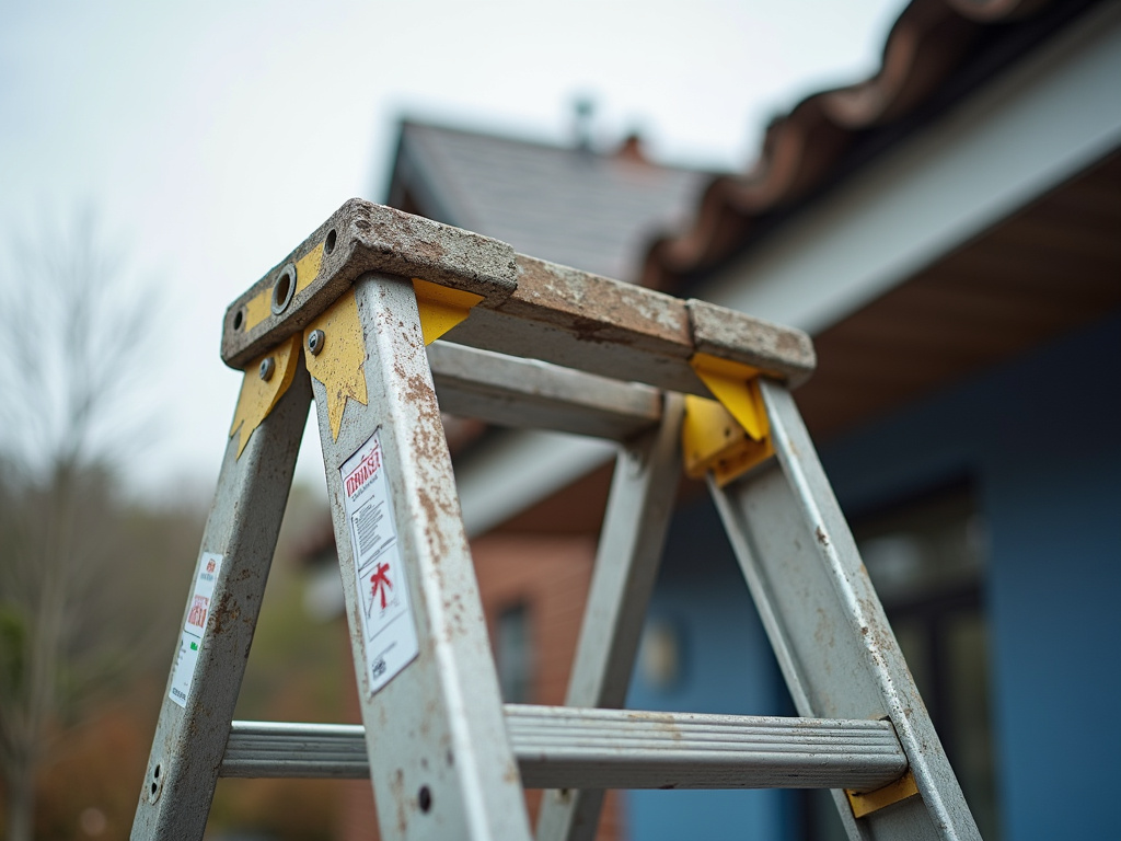Roofing contractor ladder — commercial roofing dacula ga