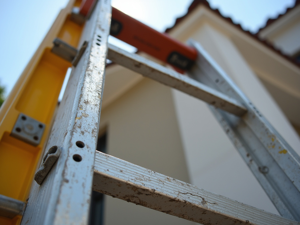 Roofing contractor ladder — commercial roofing dacula ga