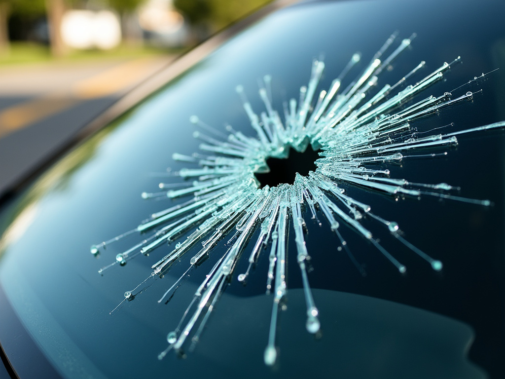Shattered windshield — los angeles head-on collision lawyer