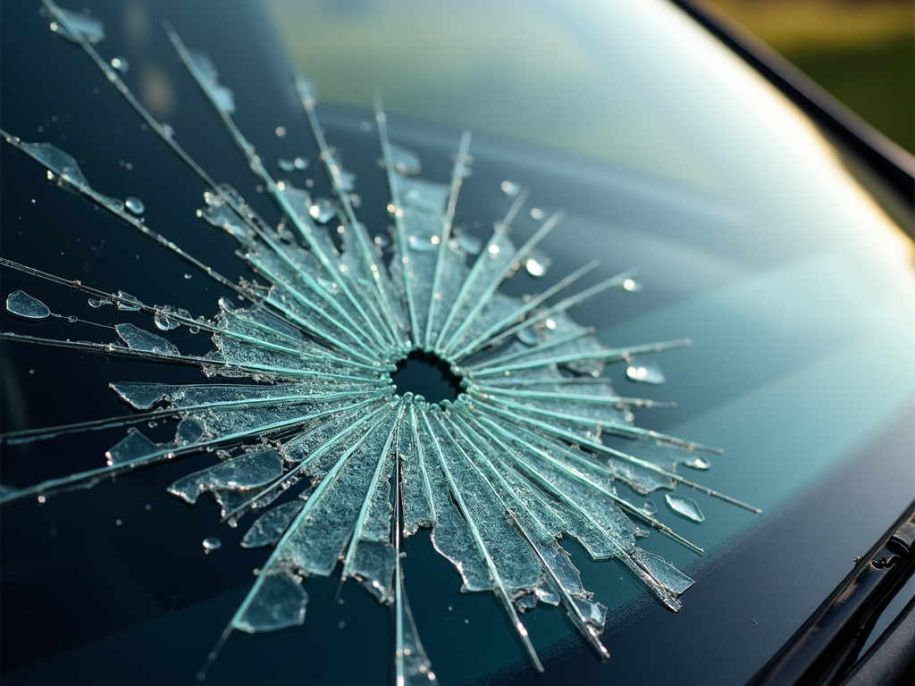 Shattered windshield — los angeles head-on collision lawyer