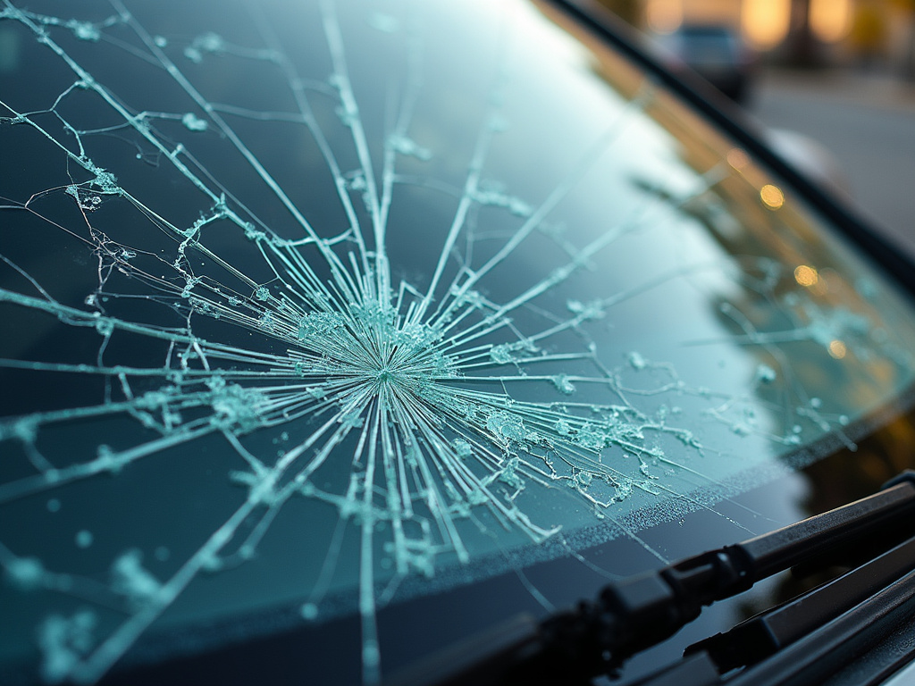 Shattered windshield — los angeles head-on collision lawyer