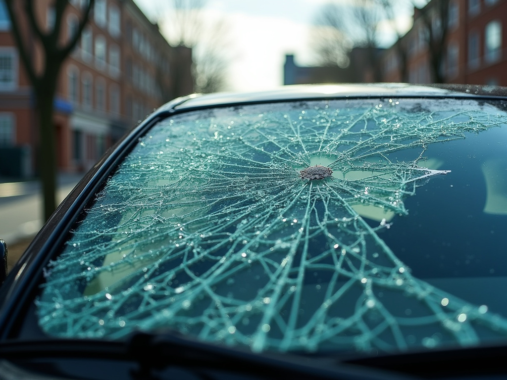 Shattered windshield — los angeles head-on collision lawyer