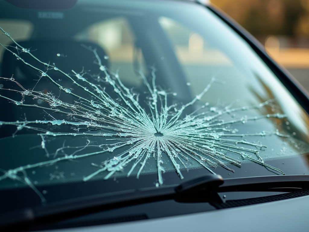 Shattered windshield — pedestrian accident lawyer phoenix